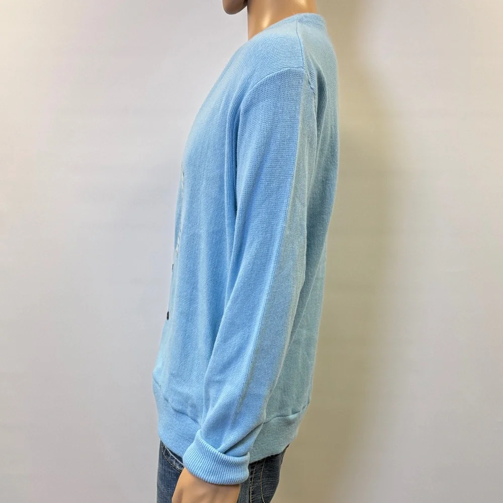 Vintage Arrow Light Blue Cardigan Size XL